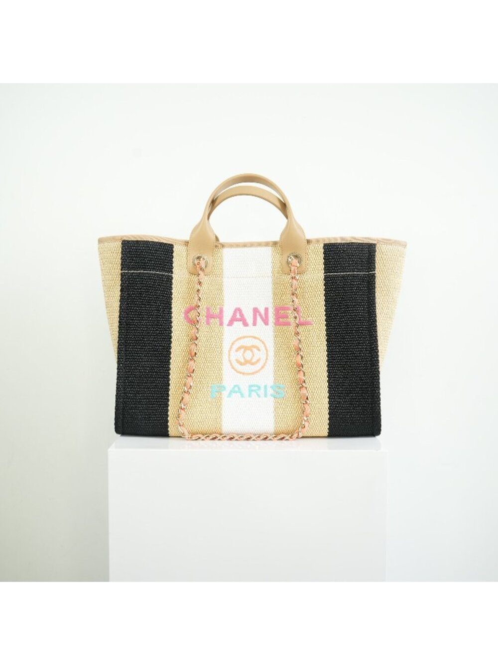 Chanel Deauville Tote FULL SET